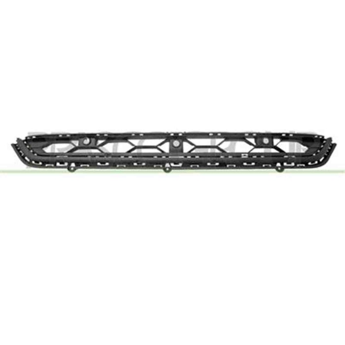 VG8102132_1.JPG Griglia Centrale Paraurti Nera Con Fori Pdc Per Volkswagen Tiguan Dal 2016 Al 2020