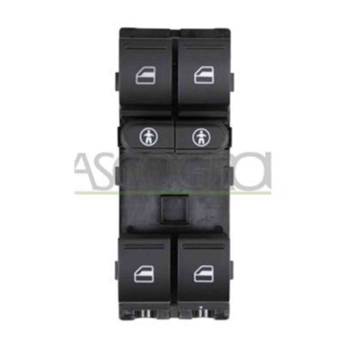 VG817WS04_1.JPG Pulsantiera Nera Per Volkswagen Touareg (7l) Dal 2007 Al 2010