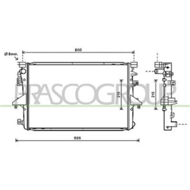 VG919R001_1.JPG Radiatore Per Volkswagen T5 Dal 2009 Al 2015