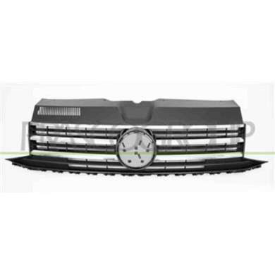 VG9212001_1.JPG Griglia Radiatore Completa Nera Per Volkswagen T6 Dal 2015 Al 2019