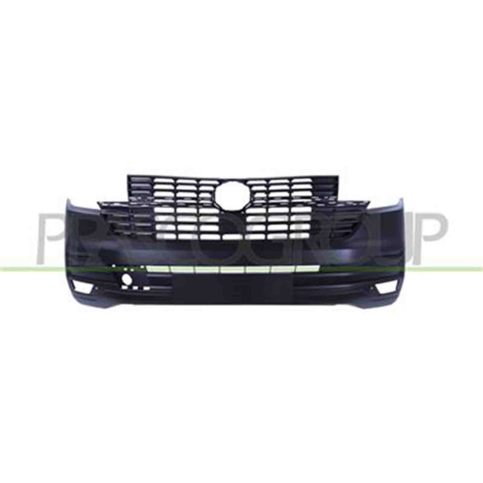 VG9221001_1.JPG Paraurti Anteriore Nero Goffrato Per Volkswagen T6.1 Van/transporter Dal 2019
