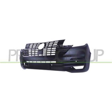 VG9221011_1.JPG Paraurti Anteriore Nero Goffrato Per Volkswagen T6.1 Van/transporter Dal 2019