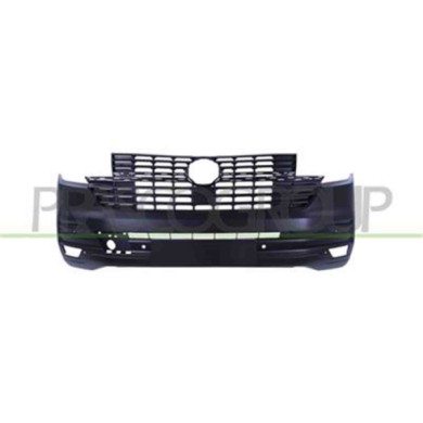 VG9221011_2.JPG Paraurti Anteriore Nero Goffrato Per Volkswagen T6.1 Van/transporter Dal 2019