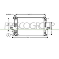 Radiatore Per Volvo S70 - V70 Dal 2000 Al 2004