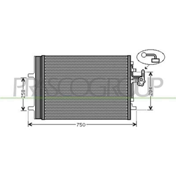 VV046C002_1.JPG Condensatore Per Volvo V70 Dal 2008 Al 2011