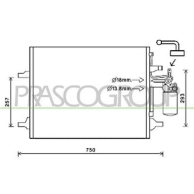 VV046C003_1.JPG Condensatore Per Volvo V70 Dal 2008 Al 2011