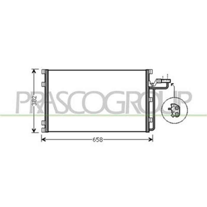 VV220C001_1.JPG Condensatore Per Volvo C30 Dal 2006 Al 2009