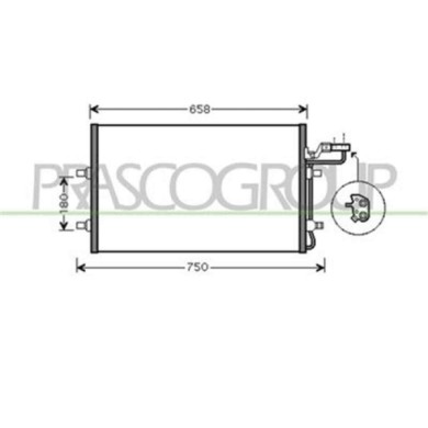 VV220C002_1.JPG Condensatore Per Volvo C30 Dal 2006 Al 2009