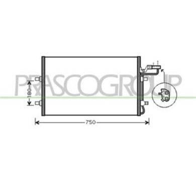 VV220C004_1.JPG Condensatore Per Volvo C30 Dal 2006 Al 2009