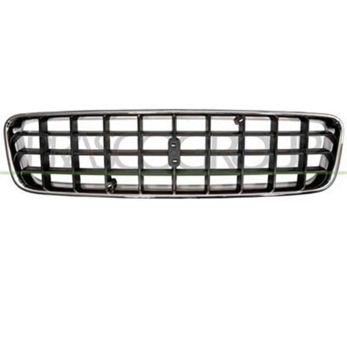 VV7102001_1.JPG Griglia Radiatore Nera Con Modanatura Cromata Per Volvo Xc90 Dal 2002 Al 2006