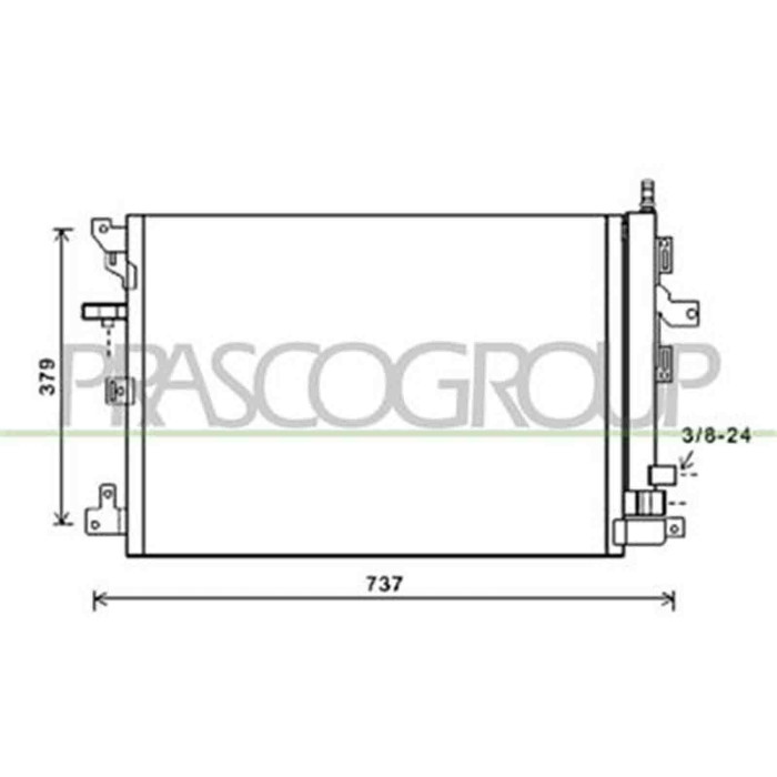VV710C001_1.JPG Condensatore Per Volvo Xc90 Dal 2002 Al 2006