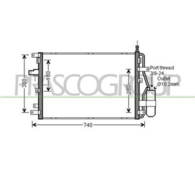 VV710C002_1.JPG Condensatore Per Volvo Xc90 Dal 2002 Al 2006