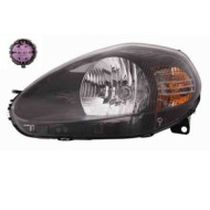 Proiettore H4 Con Motore Elettrico Per Fiat Grande Punto Lato Destro Dal 2005