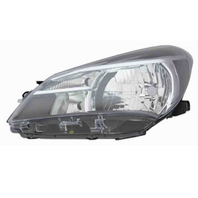 001276_AUTO.JPG Proiettore H4 Elettrico Senza Motore Per Toyota Yaris Lato Destro Dal 2014/11 Al 2016/02