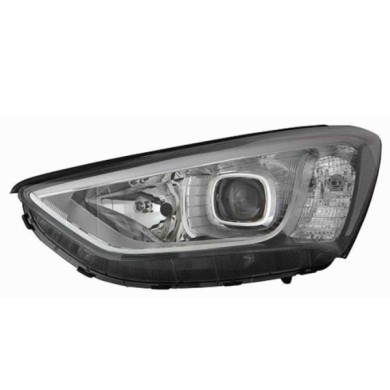 001252_AUTO.JPG Proiettore H7-h7 Predisposizione Per Regolazione Elettrico Per Hyundai Santafe Lato Destro Dal 2012/07 Al 2015/0
