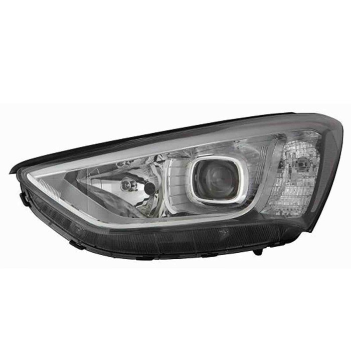 001252_AUTO.JPG Proiettore H7-h7 Predisposizione Per Regolazione Elettrico Per Hyundai Santafe Lato Sinistro Dal 2012/07 Al 2015