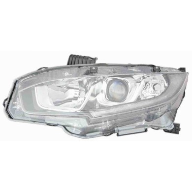 001381_AUTO.JPG Proiettore H11-hb3-wy21 A Led Con Motore Elettrico Per Honda Civic Lato Sinistro Dal 2017/01 Al 2022/02
