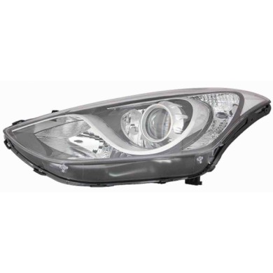 001436_AUTO.JPG Proiettore H7-h7-h7-py21 Con Motore Elettrico Per Hyundai I30 Lato Destro Dal 2015/04 Al 2016/12