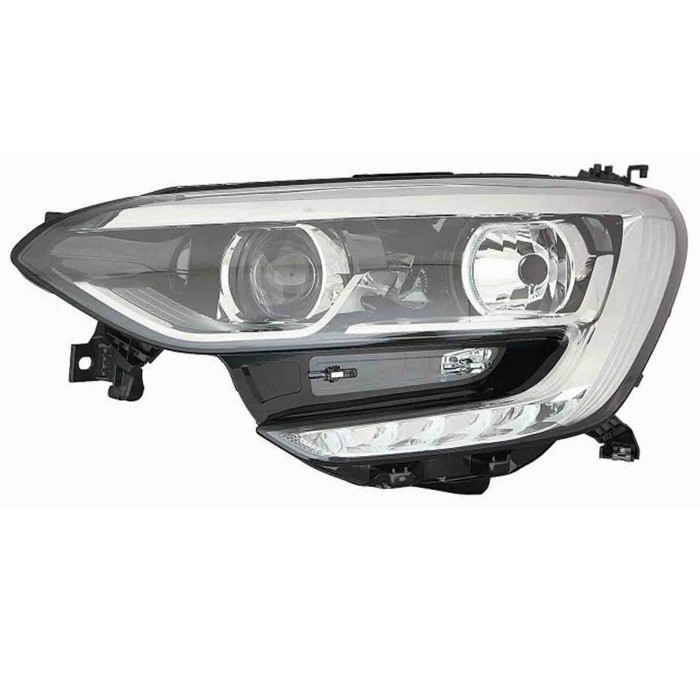 001402_AUTO.JPG Proiettore H7-h7 C/luce Diurna A Led Predisposizione Per Regolazione Elettrico Per Renault Megane Lato Sinistro 