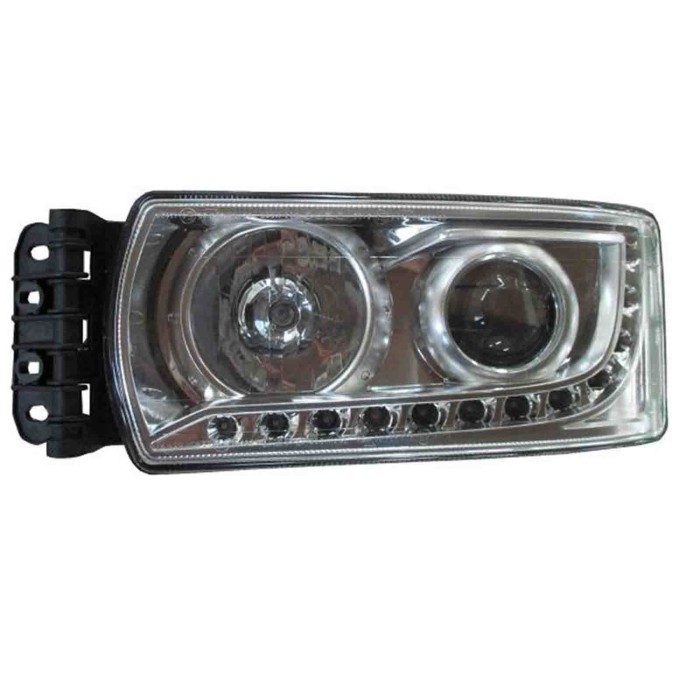 000619_AUTO.JPG Proiettore H7-h7 C/luce Diurna A Led Regolazione Manuale C/centrali Per Iveco Stralis Lato Destro Dal 2002/02
