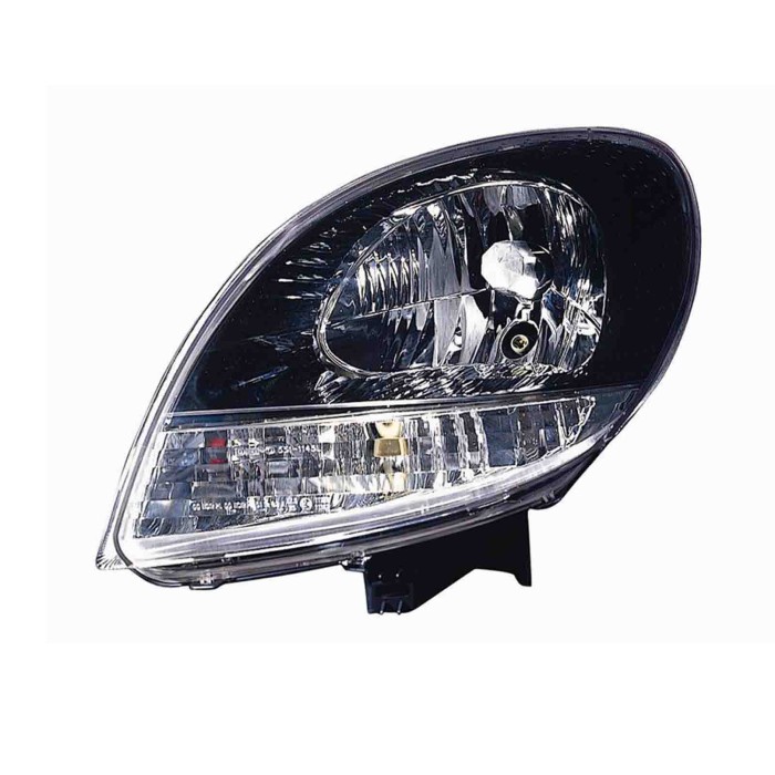 000345_AUTO.JPG Proiettore H4 Indic. Di Dir. Bianco Elettrico Senza Motore Per Renault Kangoo Lato Sinistro Dal 2003/03 Al 2007/