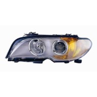 Proiettore H7-h7 Con Motore Elettrico Per Bmw Serie 3 E46 Coupe' Cabrio Lato Sinistro Dal 2003/09 Al 2006/08