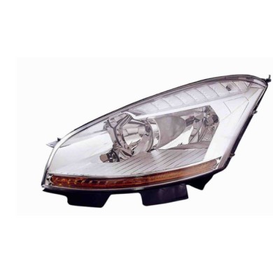 000582_AUTO.JPG Proiettore H7-h1 Con Motore Elettrico Per Citroen C4 Picasso Lato Sinistro Dal 2007/03 Al 2010/08