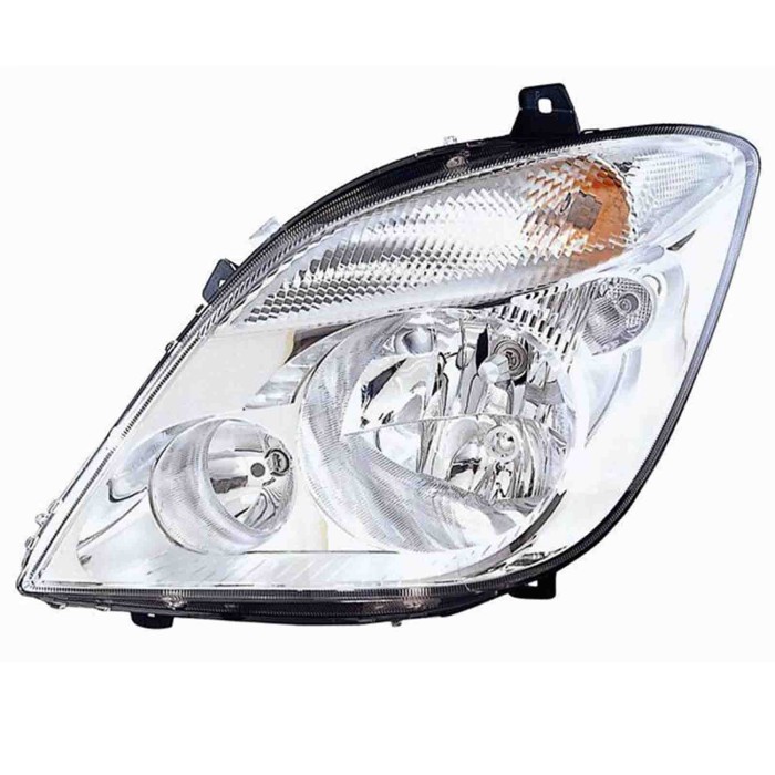 000545_AUTO.JPG Proiettore H7-h7 Elettrico Senza Motore Per Mercedes Sprinter Lato Destro Dal 2006/04 Al 2013/08