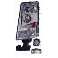 Proiettore 4-h7 Predisposizione Per Regolazione Elettrico Per Volvo Truck Fm - Fh Lato Sinistro Dal 2002/01 Al 2007/12