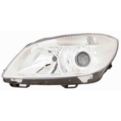 000901_AUTO.JPG Proiettore H7 2 Parabole Con Motore Elettrico Per Skoda Fabia Lato Destro Dal 2010/04 Al 2014/12
