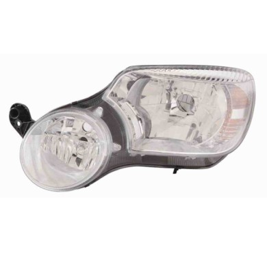 000920_AUTO.JPG Proiettore H4 Con Motore Elettrico Per Skoda Yeti Lato Sinistro Dal 2009/10 Al 2013/09