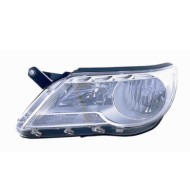 Proiettore H7-h7 Predisposizione Per Regolazione Elettrico Per Volkswagen Tiguan Lato Sinistro Dal 2007/10 Al 2011/08
