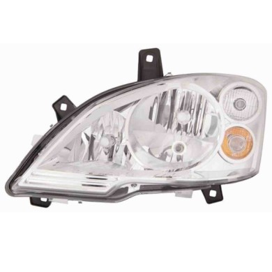 000913_AUTO.JPG Proiettore H7-h7-h7 Con Motore Elettrico Per Mercedes Vito Lato Destro Dal 2010/10 Al 2014/05
