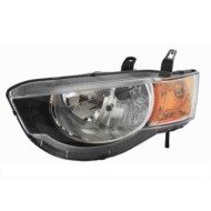 Proiettore H4 Con Motore Elettrico Per Mitsubishi Colt Lato Destro Dal 2009/01 Al 2012/12