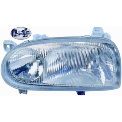 000436_AUTO.JPG Proiettore H1/h1 2 Parabole Per Volkswagen Golf Iii Lato Destro Dal 1991/08 Al 1997/07
