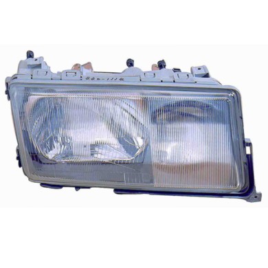 000244_AUTO.JPG Proiettore H4/h3 Predisposizione Regolazione Pneumatica Per Mercedes 190 W201 Lato Sinistro Dal 1983/01 Al 1993/
