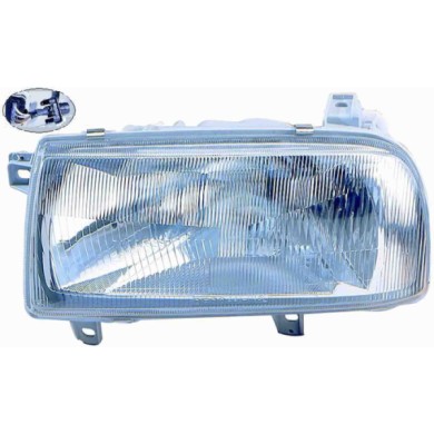000460_AUTO.JPG Proiettore H4 Per Volkswagen Vento Lato Destro Dal 1992/01 Al 1998/10