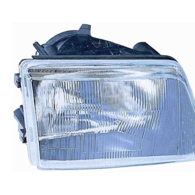 000093_AUTO.JPG Proiettore H4/r2 Parabola Nera Regolazione Manuale Per Fiat 500 Mod. 750-900-suite-sporting Lato Sinistro Dal 19