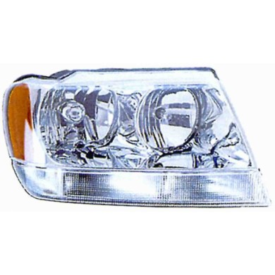 000059_AUTO.JPG Proiettore Hb3/hb4 Elettrico Senza Motore Per Jeep Grand Cherokee Lato Sinistro Dal 1999/04 Al 2005/06