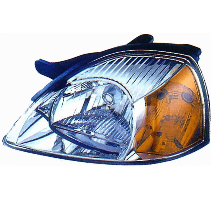 000196_AUTO.JPG Proiettore H4 Elettrico Senza Motore Per Kia Rio Lato Sinistro Dal 2003/02 Al 2005/09