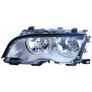 000048_AUTO.JPG Proiettore H7/h7 C/motorino Elettrico Per Bmw Serie 3 E46 Coupe' Cabrio Lato Destro Dal 2001/09 Al 2003/03