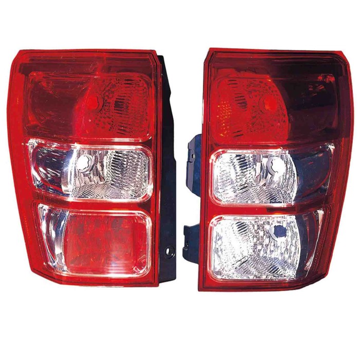 000676_AUTO.JPG Gruppo Ottico Posteriore Bianco-rosso Per Suzuki Gran Vitara Lato Sinistro Dal 2005/10 Al 2009/03 Versione 5 Por