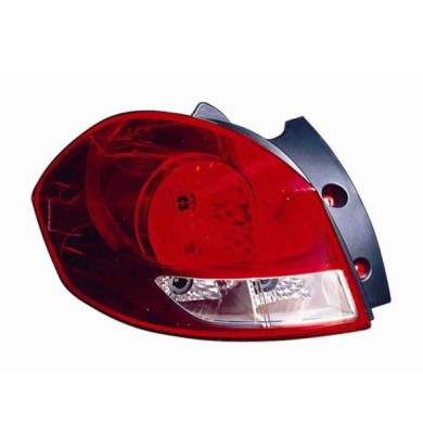 000555_AUTO.JPG Gruppo Ottico Posteriore Bianco-rosso Per Renault Clio Lato Destro Dal 2005/10 Al 2009/04