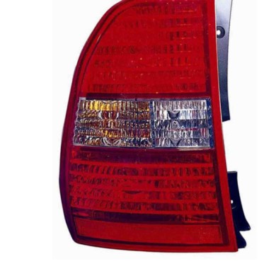 000628_AUTO.JPG Gruppo Ottico Posteriore Bianco-rosso Per Kia Sportage Lato Sinistro Dal 2004/11 Al 2008/07