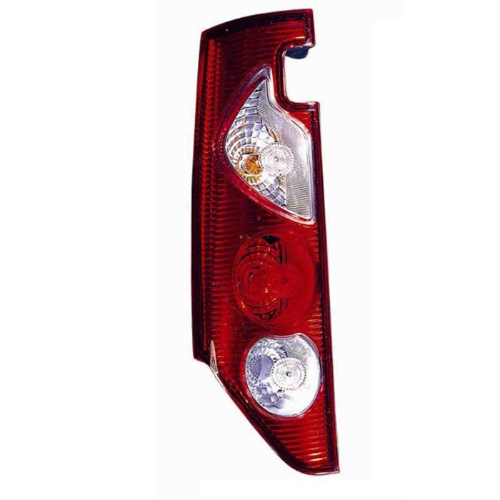 000755_AUTO.JPG Gruppo Ottico Posteriore Bianco-rosso Per Renault Kangoo Lato Sinistro Dal 2008/02 Al 2012/10 Versione 2 Porte