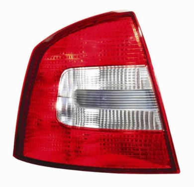 000829_AUTO.JPG Gruppo Ottico Posteriore Bianco-rosso Per Skoda Octavia Lato Destro Dal 2009/02 Al 2013/05 Versione 4 Porte