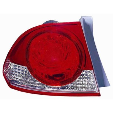 000718_AUTO.JPG Fanale Posteriore Bianco-rosso Per Honda Civic Hybrid 4 Porte Lato Sinistro Dal 2006/05