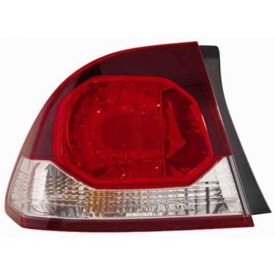 000718_AUTO.JPG Gruppo Ottico Posteriore Bianco-rosso Per Honda Civic Hybrid 4 Porte Lato Destro Dal 2006/05