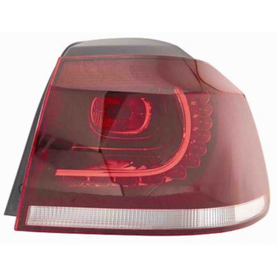 000790_AUTO.JPG Fanale Posteriore Esterno Bianco-rosso Scuro A Led Per Volkswagen Golf Vi Lato Destro Dal 2008/11 Al 2012/09
