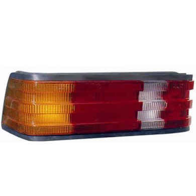 000244_AUTO.JPG Lente Posteriore Aranc.-bianco-rosso Per Mercedes 190 W201 Lato Destro Dal 1983/01 Al 1993/05
